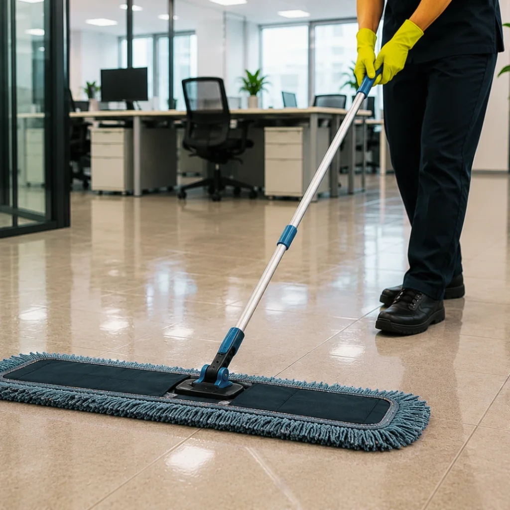 dust mop in commercial cleaning services