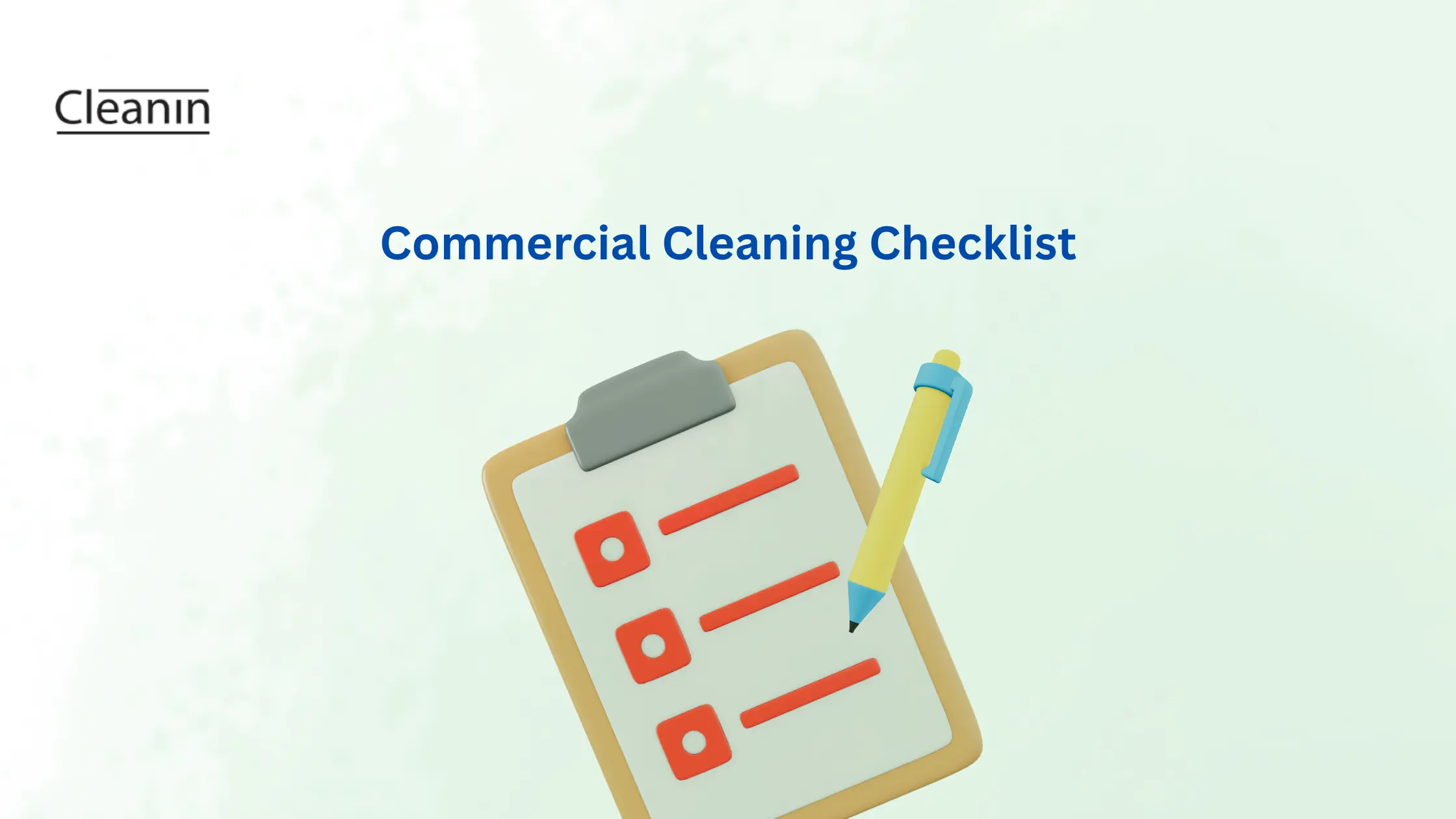Commercial Cleaning Checklist