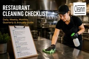 Get all the restaurant cleaning checklist from Cleanin