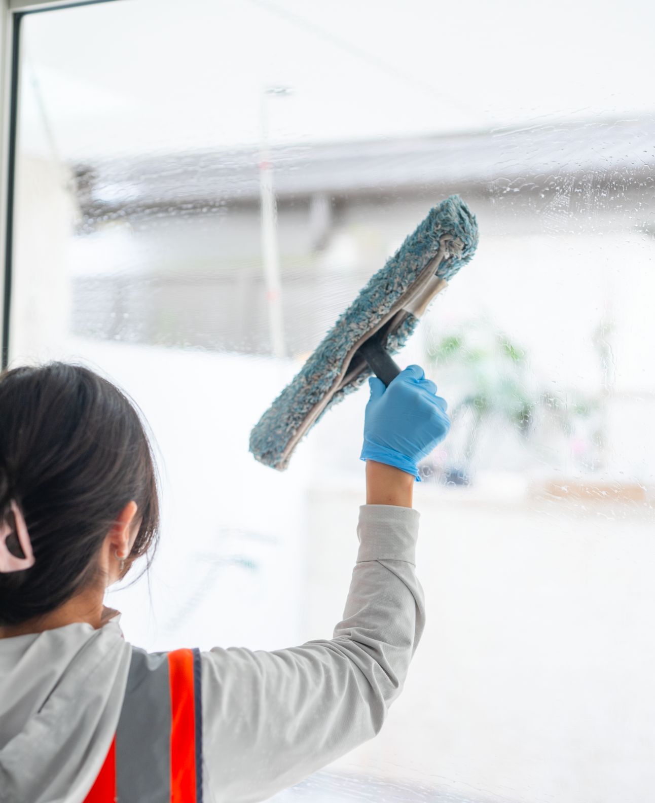 cleaning window