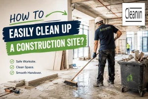 step by step process to clean up a construction site